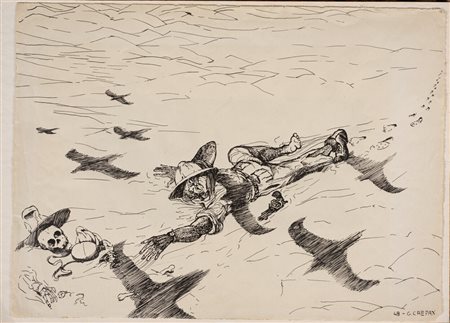 Guido Crepax (Milano, Italia, 1933 - Milano, Italia, 2003) Un soldato china...