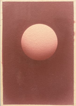 Marco Tirelli (1956 - ) Luna con sfondo rosso 2011 tecnica mista su...