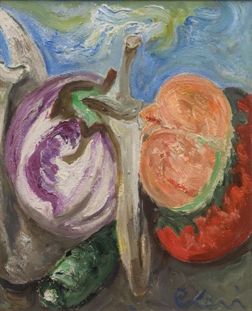 Carlo Levi (1902 - 1975) Natura Morta olio su tela 46 x 38 cm Opera firmata...