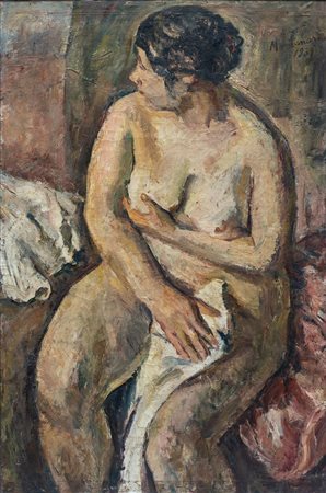 Luigi Montanarini (1906 - 1998) Nudo femminile 1931 olio su tela 103 x 69 cm...