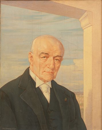 Boris Georgiev di Varna (1888 - 1962) Ritratto del senatore Simonetta 1934...