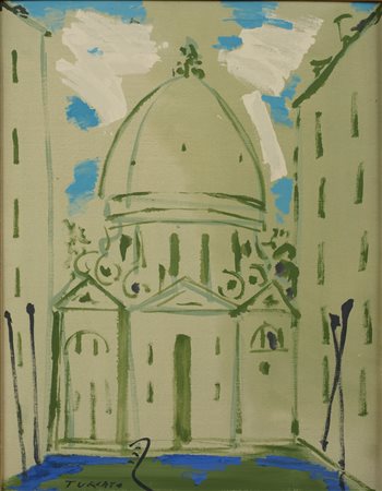 Giulio Turcato (1912 - 1995) La Salute Olio su tela 75 x 60 cm Opera firmata...