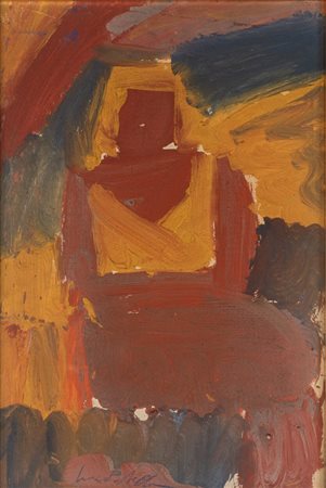 Luca Maria Patella (1934 - 2023) Figura femminile olio su tela 49 x 33 cm...