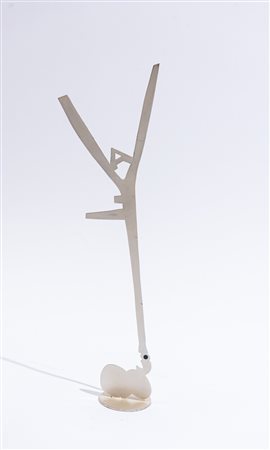 Sebastian Matta (1911 - 2002) Vaffa 1980 ca. acciaio H. 48 x 7 cm Es. P.d'A....