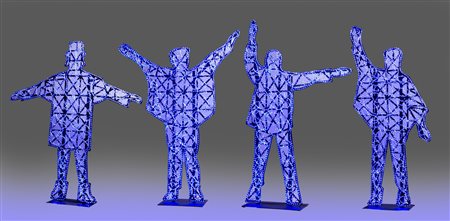 Marco Lodola (1955 - ) Help perspex e neon Istallazione luminosa composta da...