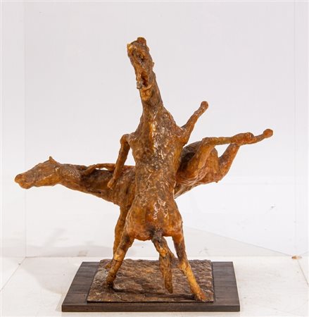 Luigi Broggini (1908 - 1983) Cavalli Cera (h) Cavalli Cera (h) 50 cm x 47 cm...