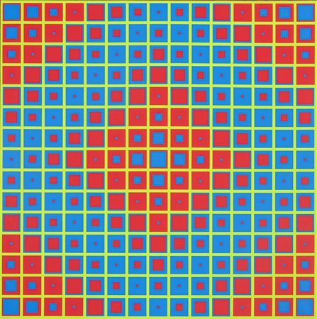 Francisco Sobrino (Spagna, 1932 - 2014) Senza titolo 1975 serigrafia 69 x 69...