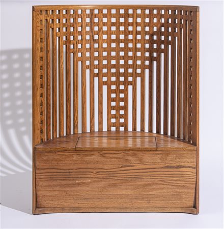Charles Rennie MACKINTOSH (stile di) (1868 - 1928) Poltrona, mod. "Willow"...