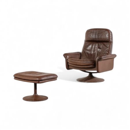 Poltrona con Poggiapiedi Anni '70 Poltrona con Poggiapiedi Anni '70 del XX...