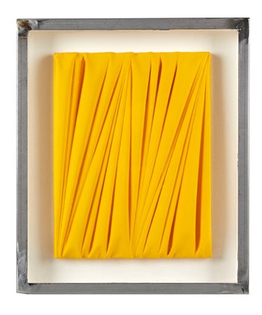 Umberto Mariani (Milano, 16/11/1936 - ) 
"La forma celata" 2014
 Acrilico su piombo Cm 30x23
