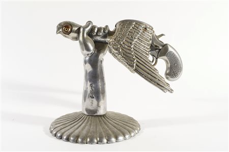 Valeriano Trubbiani (Macerata, 02/12/1937 - 29/08/2020) 
"Vola colomba" 1970
Scultura in metallo Cm 30x38x28