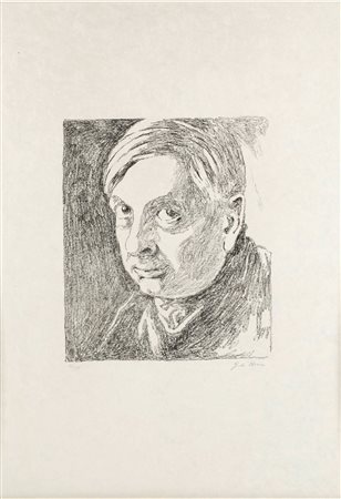 Giorgio De Chirico (Volo, 10/07/1888 - Roma, 20/11/1978) 
“Autoritratto” 1972
Litografia a colori su carta japon Cm 77x57