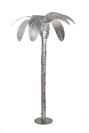 Mario Schifano (Homs, 20/09/1934 - Roma, 26/01/1998) 
"Per costruzione di oasi" 
Scultura in acciaio Cm h 225