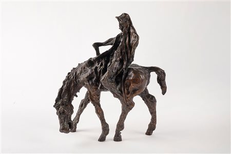 Augusto Murer (Falcade, 21/05/1922 - Padova, 11/05/1985) 
"I vinti" 1978
Scultura in bronzo Cm 27,5x25x13