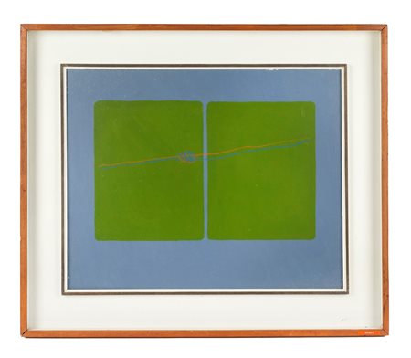 Angelo Verga (Milano, 1933 - Milano, 1999) 
"Senza titolo" 
Olio su tela Cm 40x50