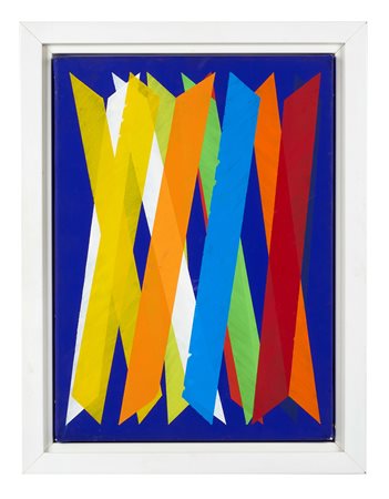 Piero Dorazio (Roma, 29/06/1927 - Perugia, 17/05/2005) 
"Cantata III" 2000
Olio su tela  Cm 35x25