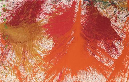 Hermann Nitsch (Vienna, 29/08/1938 - Mistelbach, 18/04/2022) 
"S II/6" 2006
Olio su tela Cm 200x300