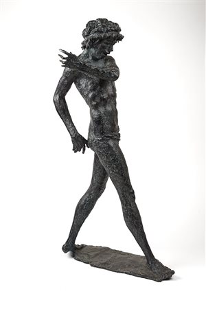Augusto Murer (Falcade, 21/05/1922 - Padova, 11/05/1985) "Ragazzo" Scultura Cm 85,5x45x26,5