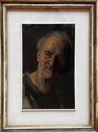 Carlo Corsi (Nizza, 08/01/1879 - Bologna, 27/08/1966) 
"Figura", 1906
Olio su tavola Cm 44x28