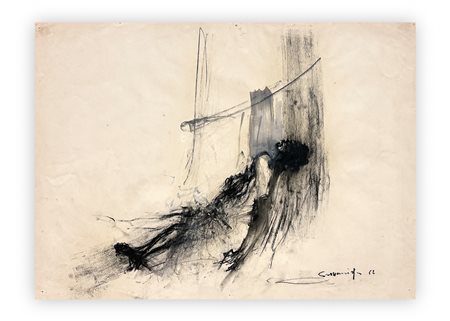 GIANCARLO CAZZANIGA (1930-2013) - Senza Titolo, 1962