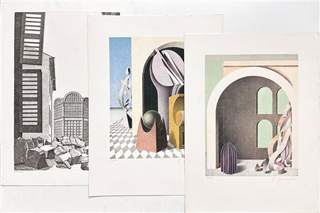 WILHELM BEUERMANN (1937-2006) - Lotto unico composto da 3 opere grafiche