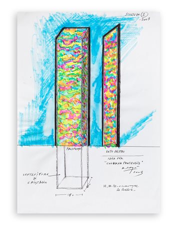 NATO FRASCÀ (1931-2006) - Scultura 2 - Idea per 'Columna pratensis', 2003