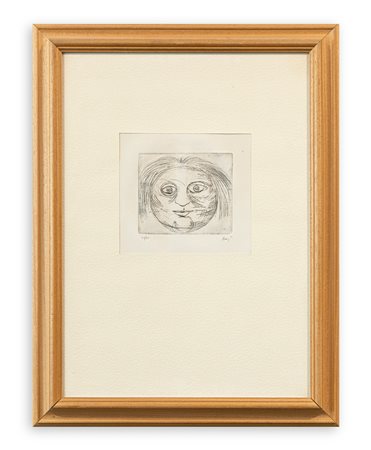 ENRICO BAJ (1924-2003) - Testa solare, 1952-1953