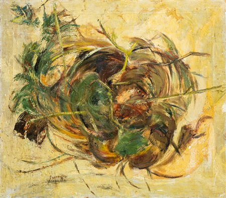 BRUNO FANESI (1915) - Dal mare sulla spiaggia, 1964