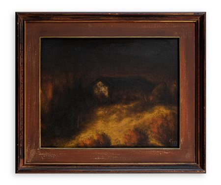 GIOVANNI ACCI (1910-1979) - Casa nella collina