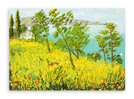 MICHELE CASCELLA (1892-1989) - Casa in collina, 1983