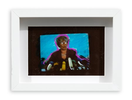 MARIO SCHIFANO (1934-1998) - Occhi puntati, 1990-1997