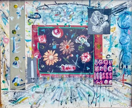 MARTIN PHILLIP Cork (Ireland) 1926 Senza titolo 1970 Tecnica mista e collage...