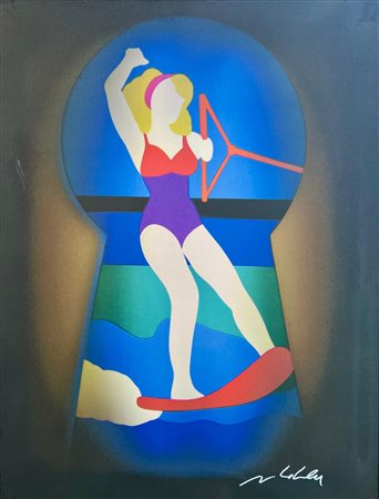 LODOLA MARCO Dorno (PV) 1955 Serratura 2008 Emulsione su tela 89,00x68,50...