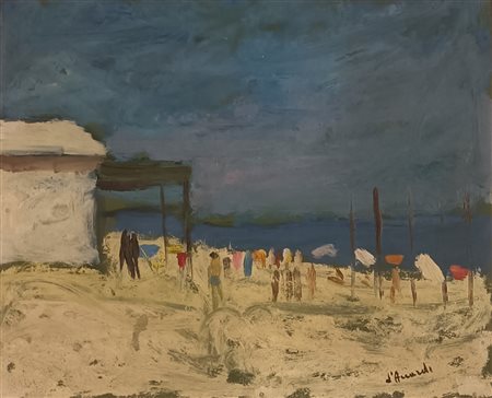 D'ACCARDI GIAN RODOLFO Palermo (Pa) 1906 Senza titolo 1970 Olio su faesite...