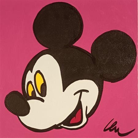 LODOLA MARCO Pavia (Pv) 1955 Mickey Mouse Acrilico su tela 50,00x50,00x5,00...