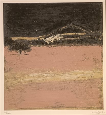 MATTIOLI CARLO Modena (Mo) 1911 Senza titolo Serigrafia su carta es. 49/120...