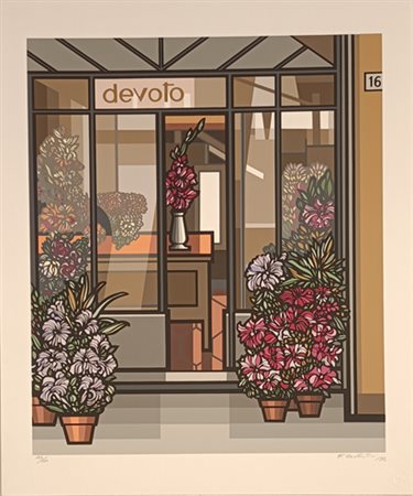 COSTANTINI FLAVIO Roma (Roma) 1926 Devoto 1983 Serigrafia su carta es 96/100...