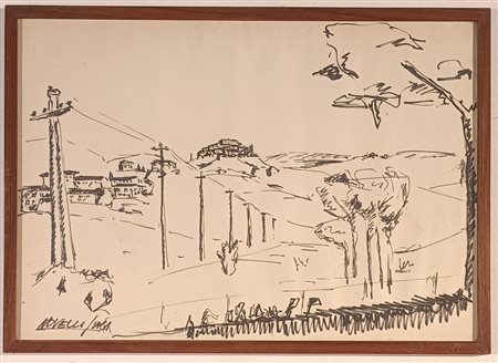 NOVELLI GIUSTINO Chieti (Ch) 1945 Chianciano 1960 Disegno su carta...