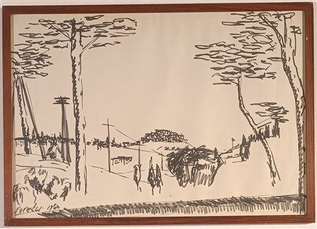 NOVELLI GIUSTINO Chieti (Ch) 1945 Chianciano 1960 Disegno su carta...