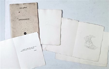 GALLIANI OMAR Montecchio Emilia (Re) 1954 Annunciazione 1979 Libro d'artista...