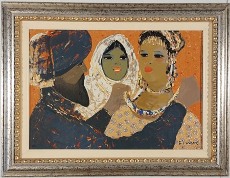 FIUME SALVATORE Comiso (Rg) 1915 Dal gioielliere Serigrafia d'apres su...