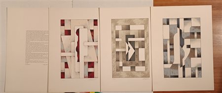 GALLI ALDO Como (Co) 1906 Senza titolo 1976 cartella con 3 litografie...