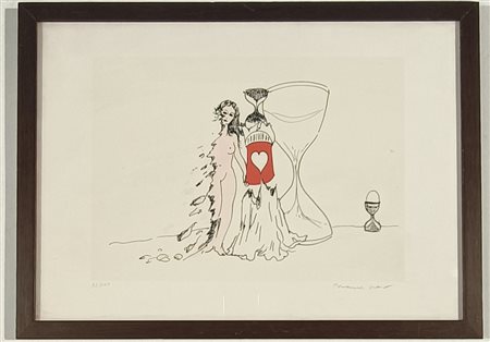 JEAN MARCEL Charité-sur-Loire (Francia) Surrealism 1975 Litografia a colori...