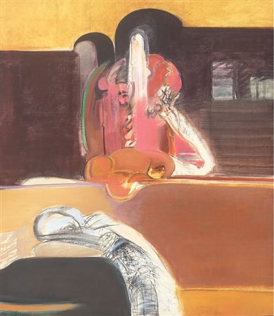 ADDAMIANO NATALE Bitetto (Ba) 1943 Diario Notturno 1974 Olio su tela...