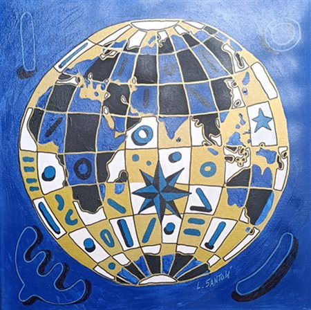 SANTOLI LEONARDO Firenze (Fi) 1959 Mondo Inter 2008 Acrlico su tela...