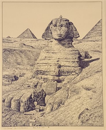 ZUCCHI ANDREA Milano (Mi) 1964 La Sfinge 2010 Biro su carta 53,00x43,00...