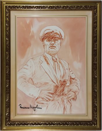MUSSOLINI ROMANO Forlì (Fo) 1927 Senza Titolo 1991 Pastello su carta...