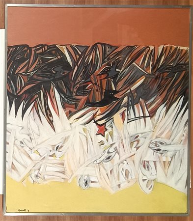 MARZULLI LINO Sesto San Giovanni (Mi) 1929 Senza titolo 1973 Olio su tela...