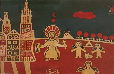 FINSTER HOWARD Alabama (Stati Uniti) 1916 La peage Mista su carta 22,00x33,00...