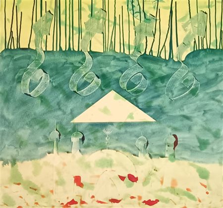 BULZI GIORGIO Milano (Mi) 1933 Tangeri, o del vento 1995 Acrilico su tela...